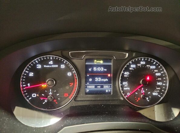 WA1EFCFS9GR019483 2016 AUDI Q3 White Instrument cluster view