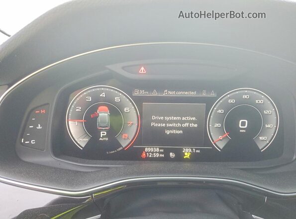 WA1EVAF14KD028368 2019 AUDI Q8 Black Սարքավորումների վահանակի տեսք