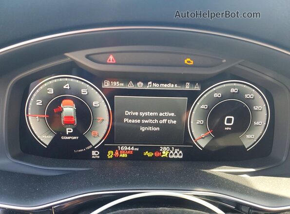 WA1EVBF10SD037171 2025 AUDI Q8 White Vista del cuadro de instrumentos
