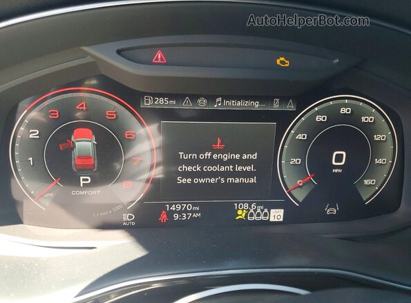 WA1EVBF17SD003714 2025 AUDI Q8 Black Instrument cluster view