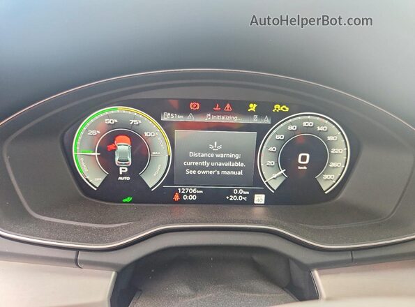 WA1F2AFY6S2039314 2025 AUDI Q5 Gray Instrument cluster view