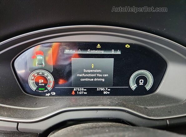 WA1F2AFY9N2081383 2022 AUDI Q5 Black Vista del cuadro de instrumentos