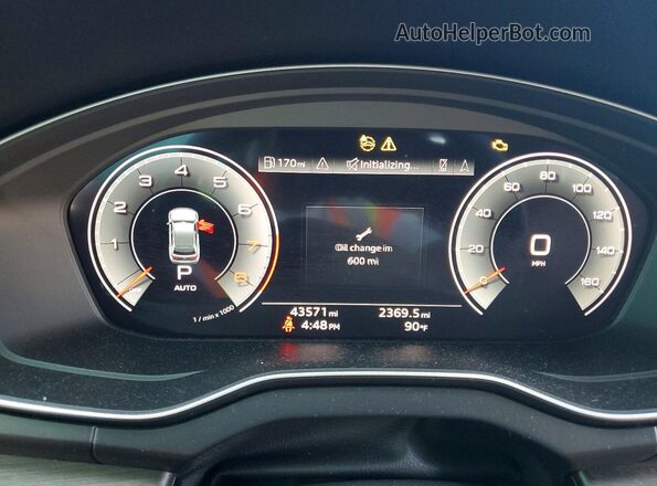 WA1FAAFY6R2018427 2024 AUDI Q5 White Widok zestawu wskaźników