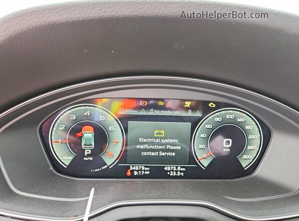 WA1FAAFY8M2085264 2021 AUDI Q5 Черный Вид щитка приборов