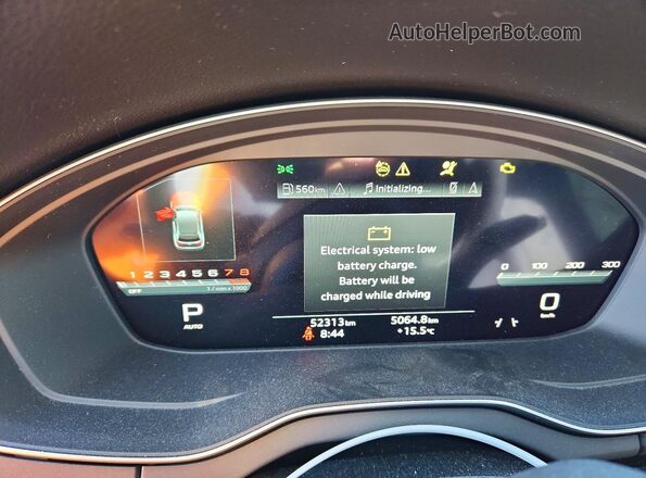 WA1FAAFY9N2023910 2022 AUDI Q5 Белый Вид щитка приборов
