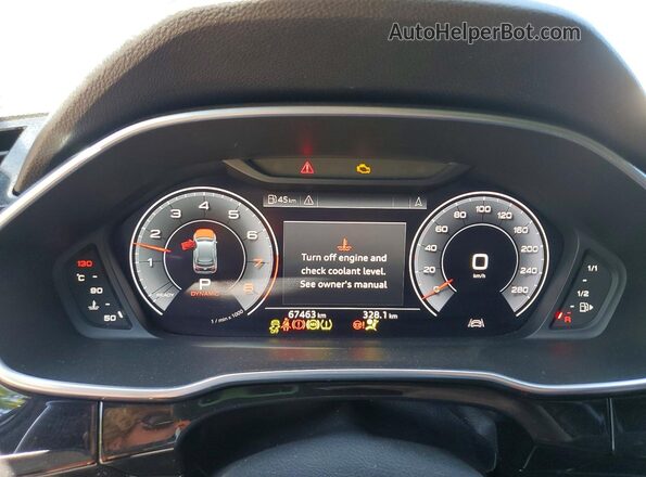 WA1FECF32L1069912 2020 AUDI Q3 Черный Вид щитка приборов