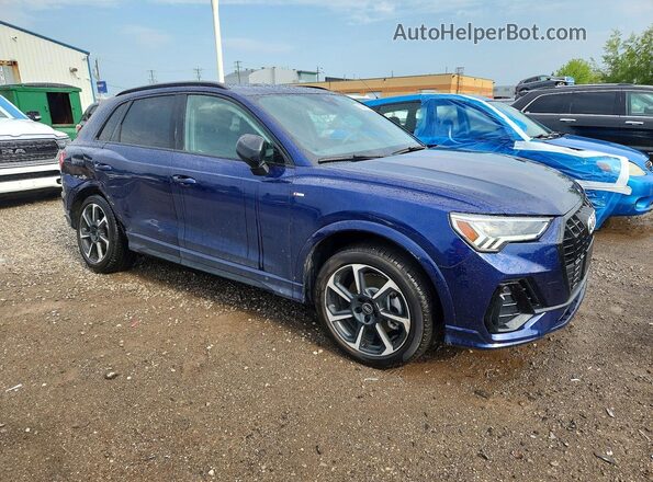 WA1FECF3XR1052011 2024 AUDI Q3 Синий Передняя правая четверть