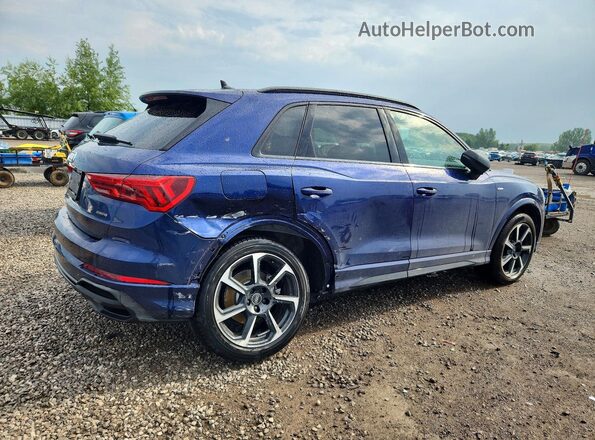 WA1FECF3XR1052011 2024 AUDI Q3 Синий Задняя правая четверть