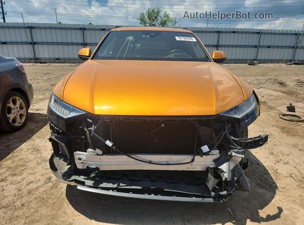 WA1FVAF10KD022247 2019 AUDI Q8 Orange წინა ხედი