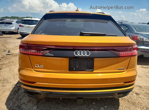 WA1FVAF10KD022247 2019 AUDI Q8 Orange უკანა ხედი
