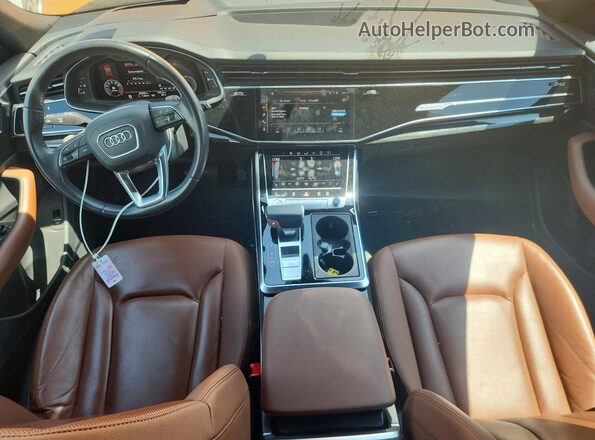 WA1FVAF10KD022247 2019 AUDI Q8 Orange წინა პანელის ხედი