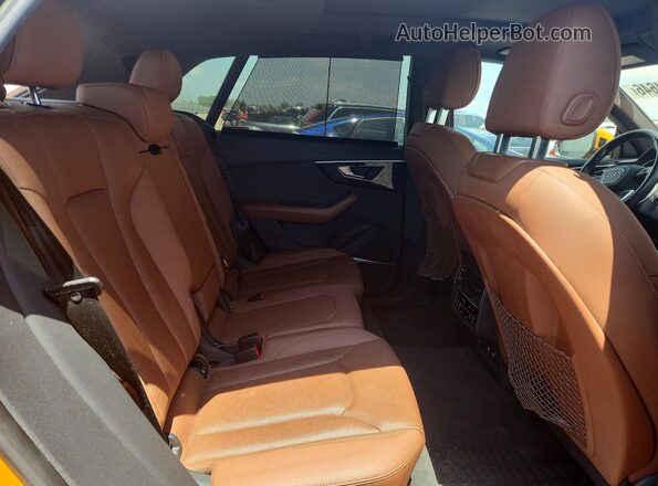 WA1FVAF10KD022247 2019 AUDI Q8 Orange უკანა სავარძლების ხედი