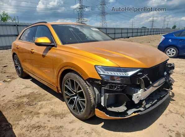 WA1FVAF10KD022247 2019 AUDI Q8 Orange წინა მარჯვენა