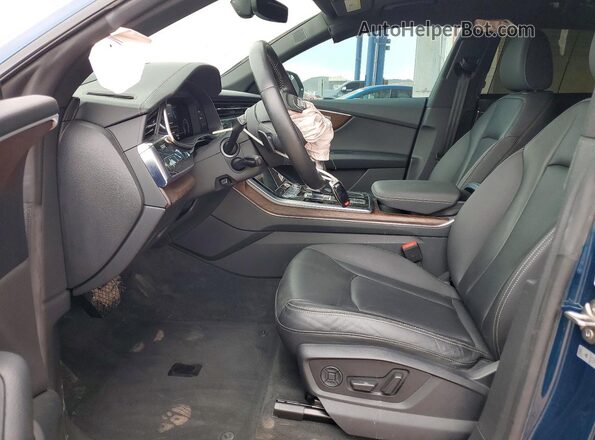 WA1FVAF10KD029702 2019 AUDI Q8 Blue წინა სალონის ხედი