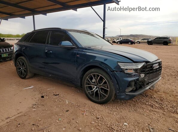 WA1FVAF10KD029702 2019 AUDI Q8 Blue წინა მარჯვენა