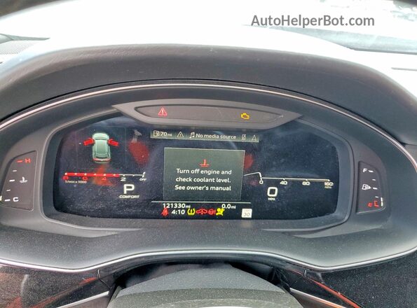WA1FVAF17MD011720 2021 AUDI Q8 Gray Սարքավորումների վահանակի տեսք