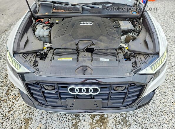 WA1FVBF12KD042523 2019 AUDI Q8 White Vista del compartimento del motor