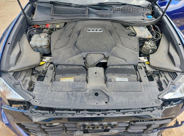 WA1FVBF13ND027789 2022 AUDI Q8 Blue Rear interior view