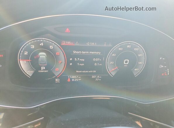 WA1FVBF16KD027670 2019 AUDI Q8 Orange Rear seats view