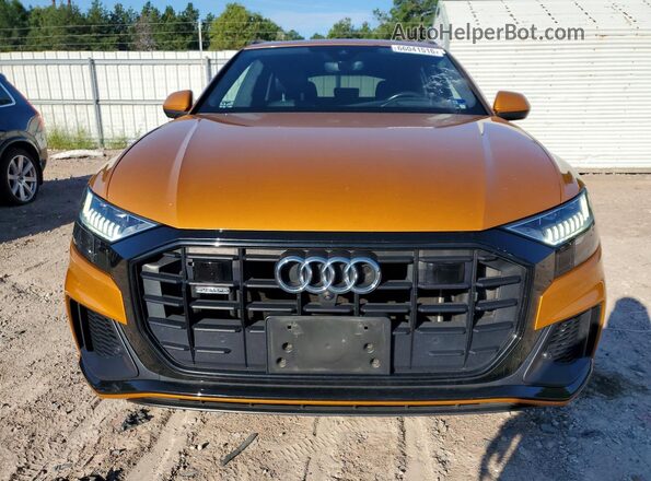 WA1FVBF16KD027670 2019 AUDI Q8 Orange Rear view