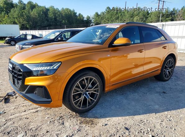WA1FVBF16KD027670 2019 AUDI Q8 Orange Rear left