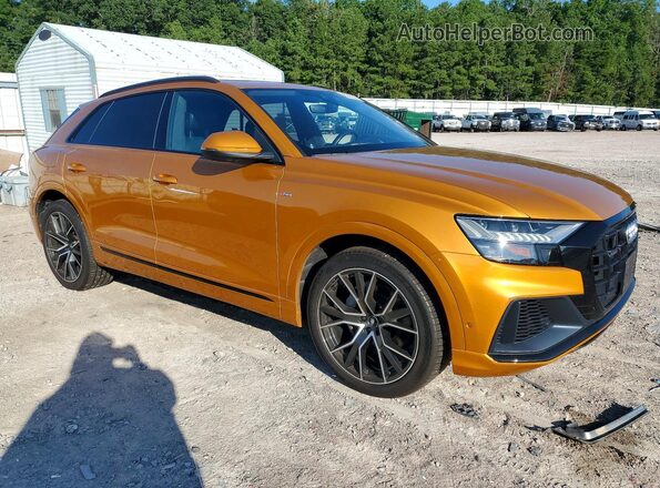 WA1FVBF16KD027670 2019 AUDI Q8 Orange Front view