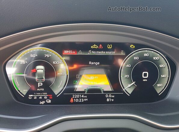 WA1G2AFY3R2008701 2024 AUDI Q5 Black ხელსაწყოთა პანელის ხედი