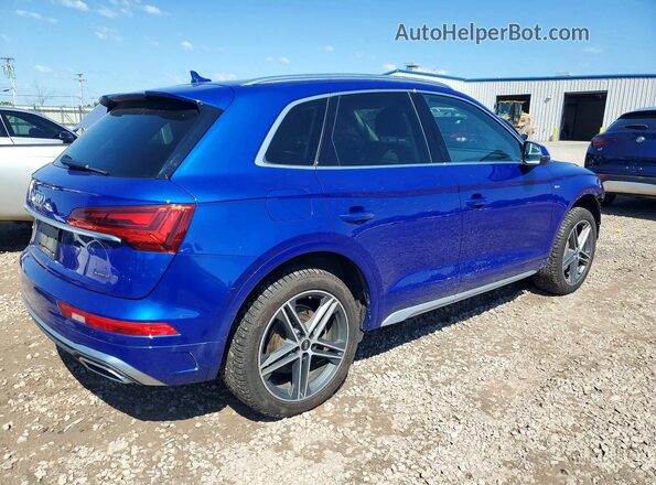 WA1G2AFY9M2077031 2021 AUDI Q5 Blue Задня права чверть