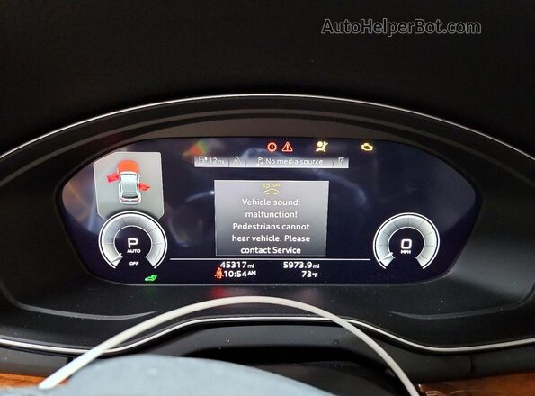 WA1G2AFY9P2026505 2023 AUDI Q5 White Instrument cluster view