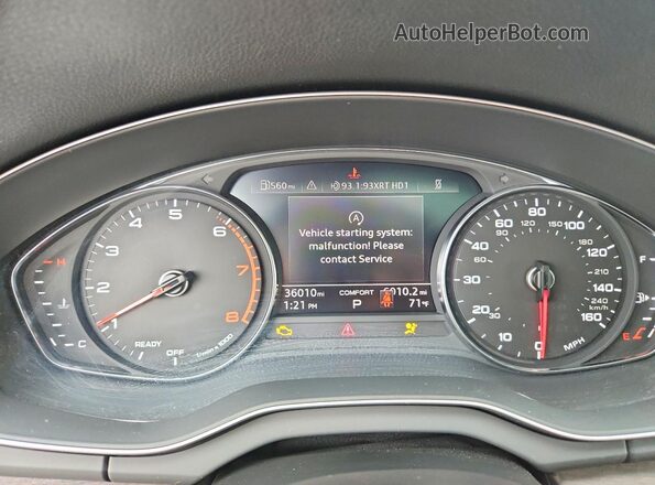 WA1GAAFY1R2065045 2024 AUDI Q5 Gray Вид щитка приладів