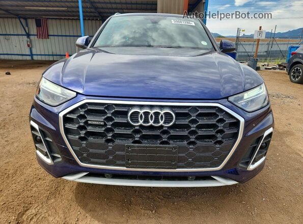 WA1GAAFY2N2058258 2022 AUDI Q5 Blue Դիմացի տեսք
