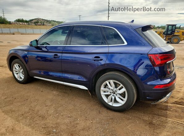 WA1GAAFY2N2058258 2022 AUDI Q5 Blue Հետևի ձախ