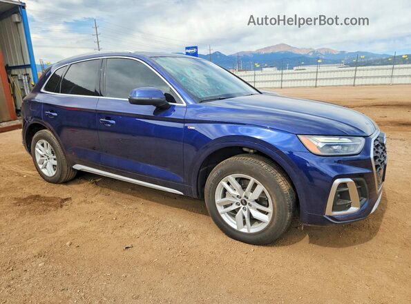 WA1GAAFY2N2058258 2022 AUDI Q5 Blue Առջևի աջ