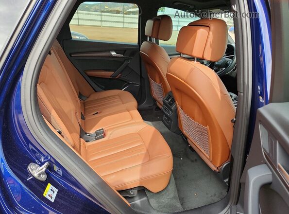 WA1GAAFY2N2058258 2022 AUDI Q5 Blue Հետևի նստատեղերի տեսք