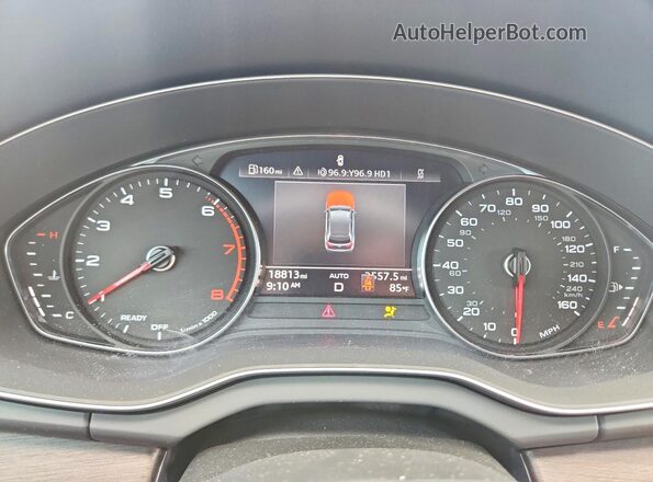 WA1GAAFY2N2058258 2022 AUDI Q5 Blue Սարքավորումների վահանակի տեսք