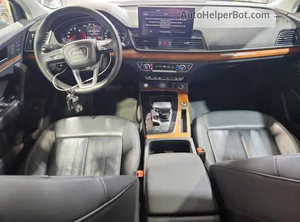 WA1GAAFY5N2033242 2022 AUDI Q5 Black Widok deski rozdzielczej