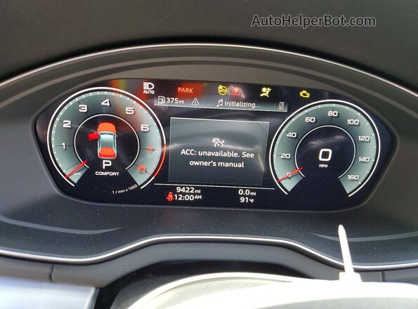 WA1GAAFY5S2057438 2025 AUDI Q5 Серый Вид щитка приборов