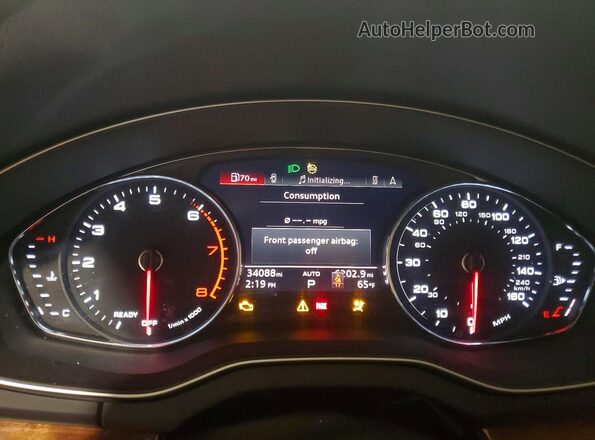WA1GAAFY8P2012887 2023 AUDI Q5 Белый Вид щитка приборов