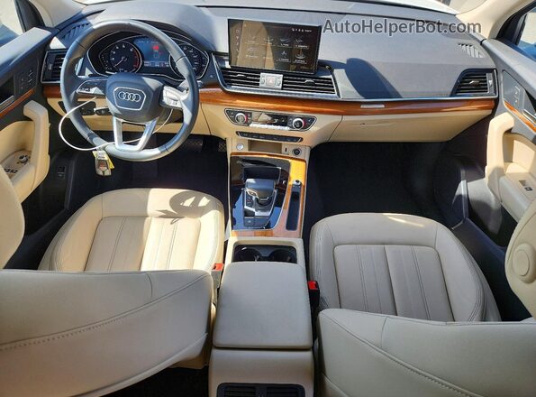 WA1GAAFY8P2093549 2023 AUDI Q5 White Вид панелі приладів
