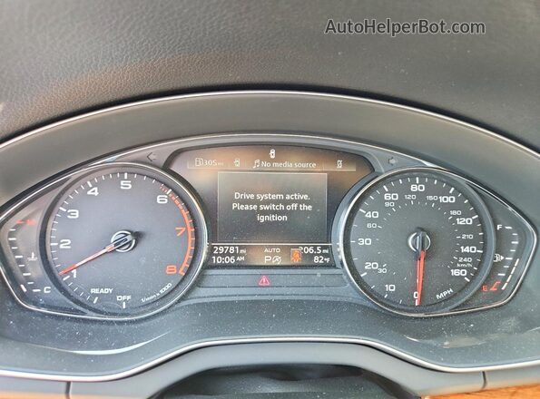 WA1GAAFY8P2093549 2023 AUDI Q5 White Вид щитка приладів