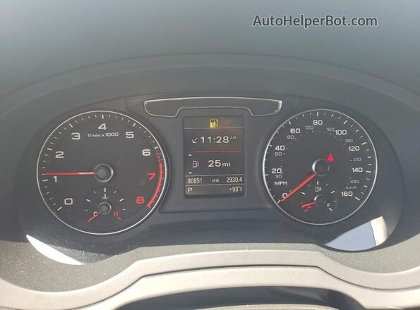 WA1GFCFS9GR004538 2016 AUDI Q3 White Widok zestawu wskaźników