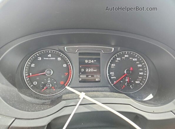 WA1JCCFS0HR010759 2017 AUDI Q3 Белый Вид щитка приборов