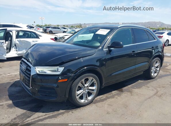 WA1JCCFS2HR001643 2017 AUDI Q3 Black Առջևի ձախ երեք քառորդ տեսարան