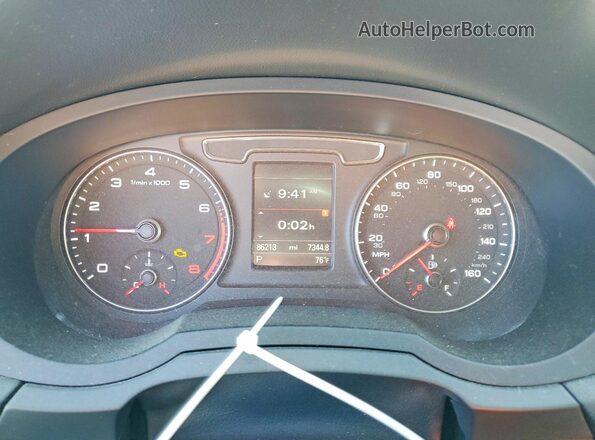 WA1JCCFS2HR005269 2017 AUDI Q3 Black Widok zestawu wskaźników