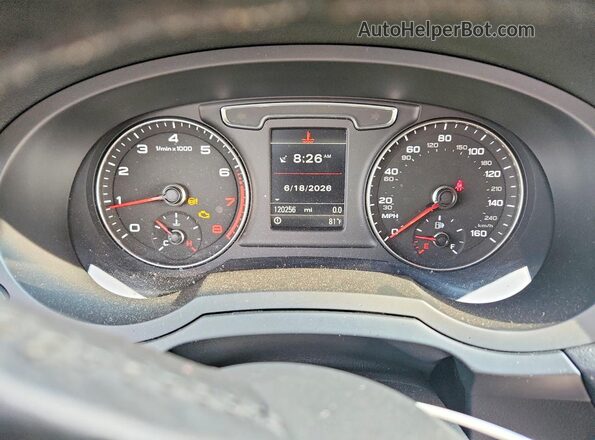 WA1JCCFS4HR008237 2017 AUDI Q3 Белый Вид щитка приборов