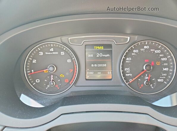 WA1JCCFS9JR029624 2018 AUDI Q3 Синий Вид щитка приборов