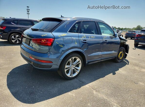 WA1JCCFS9JR029624 2018 AUDI Q3 Синий Задняя правая четверть