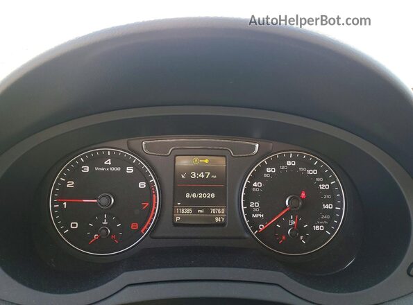 WA1JCCFSXHR004158 2017 AUDI Q3 Gray Vista del cuadro de instrumentos
