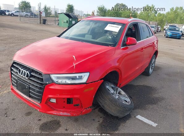 WA1JCCFSXJR012296 2018 AUDI Q3 Red Przód lewy