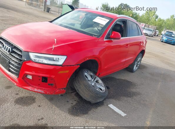 WA1JCCFSXJR012296 2018 AUDI Q3 Red Widok z przodu
